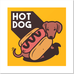 Hot Dog In A Costume Posters and Art